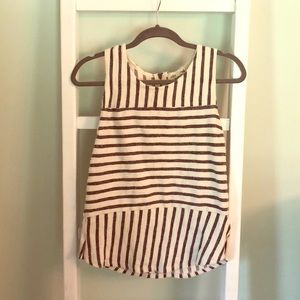 Olive & Oak tank top navy and white tank top.